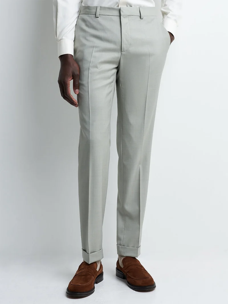 Pantalon de costume 100% en laine
