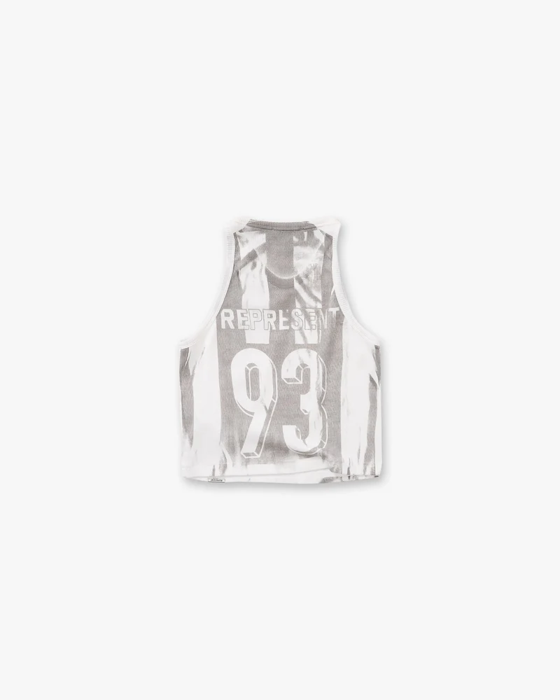 Printed Vest - Flat White