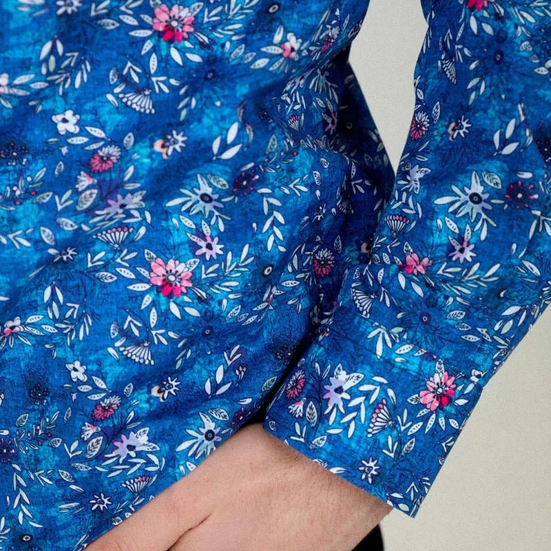 Chemise à manches longues imprimée