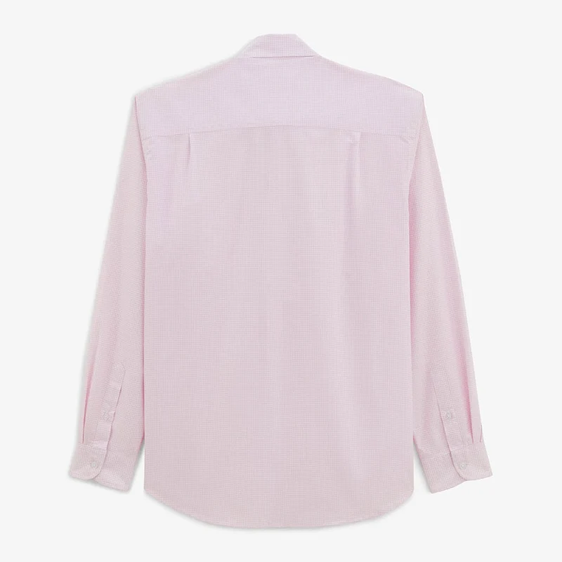Chemise Clément à carreaux vichy rose