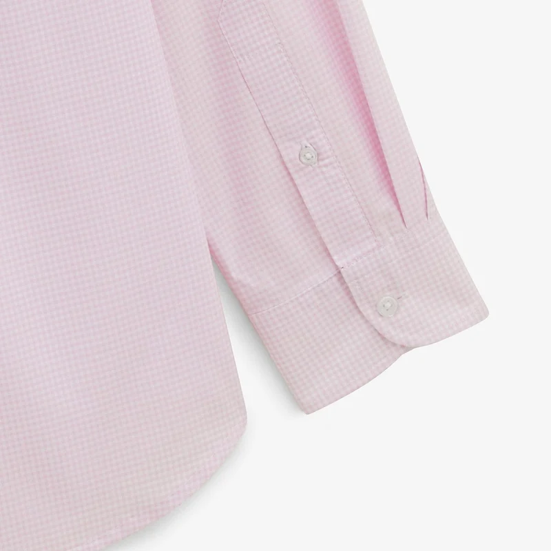 Chemise Clément à carreaux vichy rose