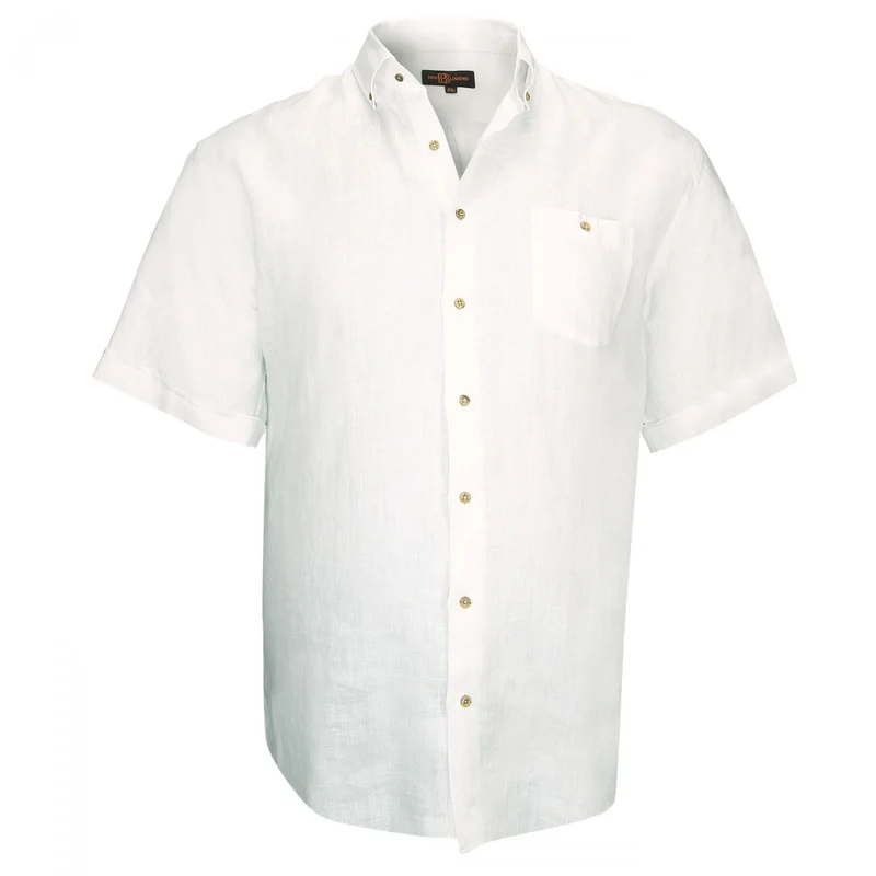 Chemise homme grande taille en lin coupe droite MONTE CARLO Doublissimo