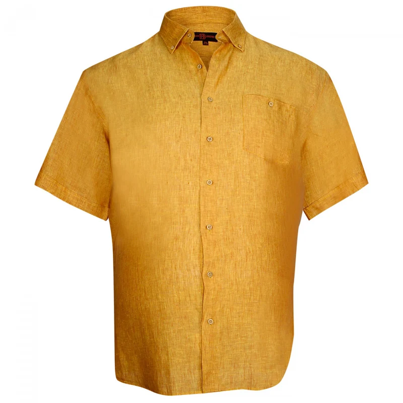 Chemise homme grande taille en lin coupe droite MONTE CARLO Doublissimo