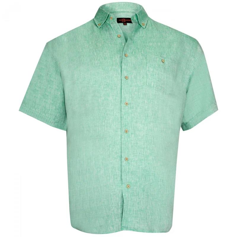 Chemise homme grande taille en lin coupe droite MONTE CARLO Doublissimo