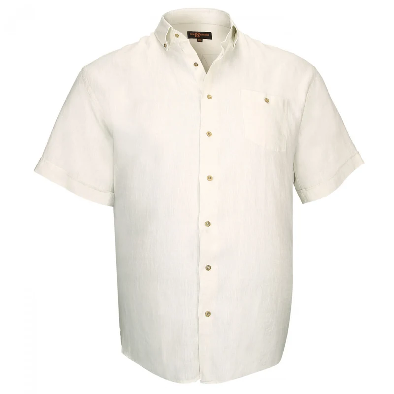 Chemise homme grande taille en lin coupe droite MONTE CARLO Doublissimo