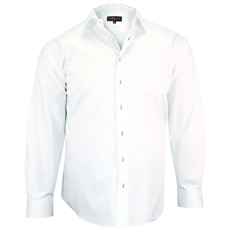 Chemise homme grande taille tendance coupe droite ANTIBE Doublissimo
