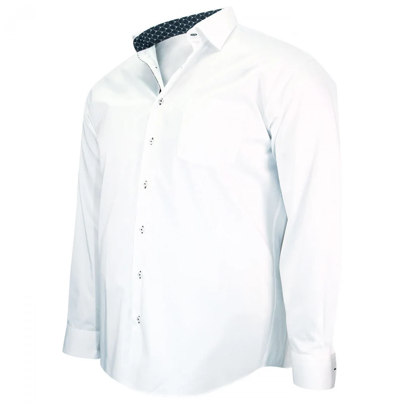 Chemise homme grande taille tendance coupe droite ANTIBE Doublissimo