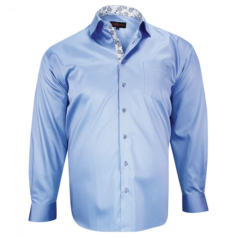 Chemise homme grande taille tendance coupe droite ANTIBE Doublissimo