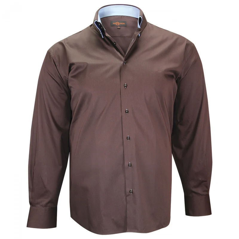 Chemise homme grande taille double col coupe droite TASCOLI Doublissimo