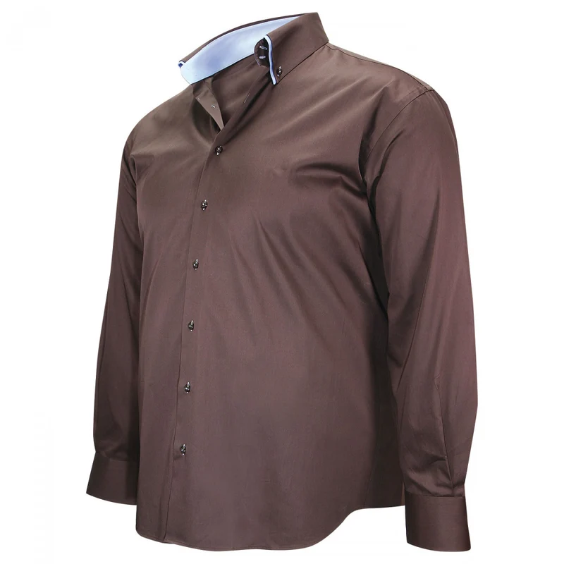 Chemise homme grande taille double col coupe droite TASCOLI Doublissimo