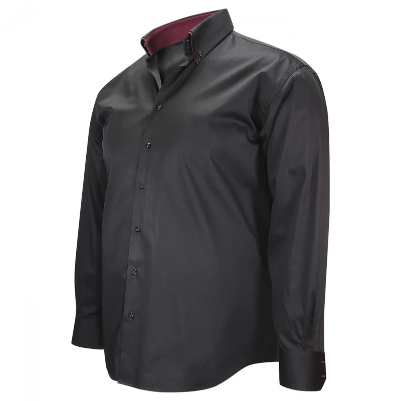 Chemise homme grande taille double col coupe droite TASCOLI Doublissimo