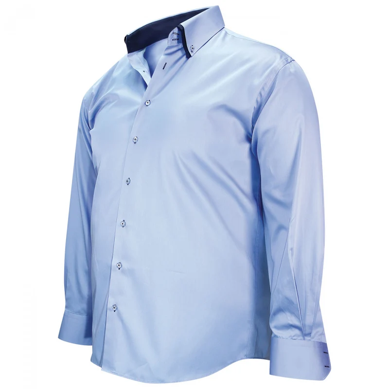 Chemise homme grande taille double col coupe droite TASCOLI Doublissimo