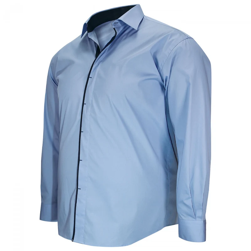 Chemise homme grande taille repassage facile coupe droite VERNAZZA Doublissimo