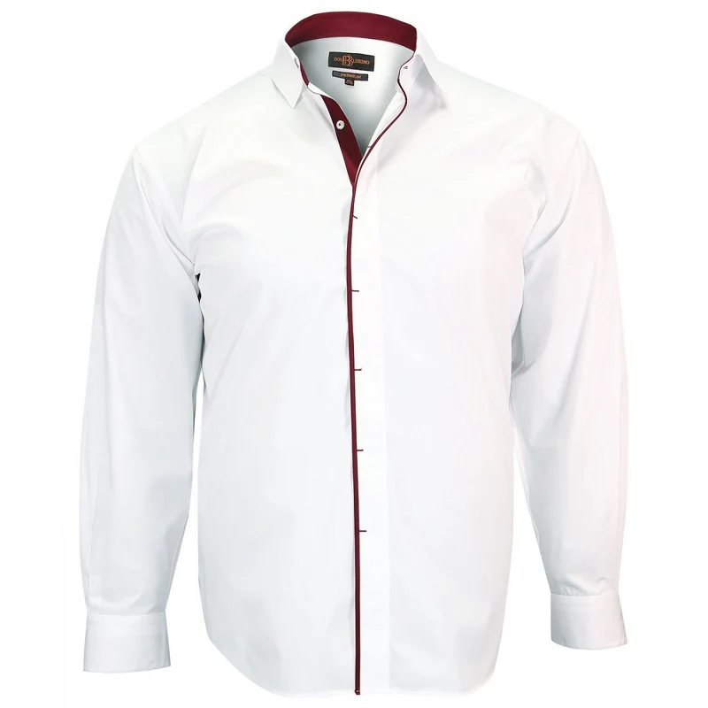 Chemise homme grande taille repassage facile coupe droite VERNAZZA Doublissimo