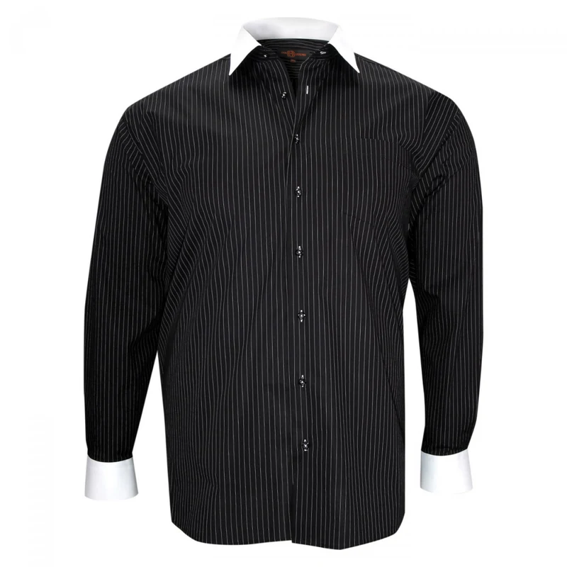 Chemise homme grande taille repassage facile coupe droite BORSALO Doublissimo