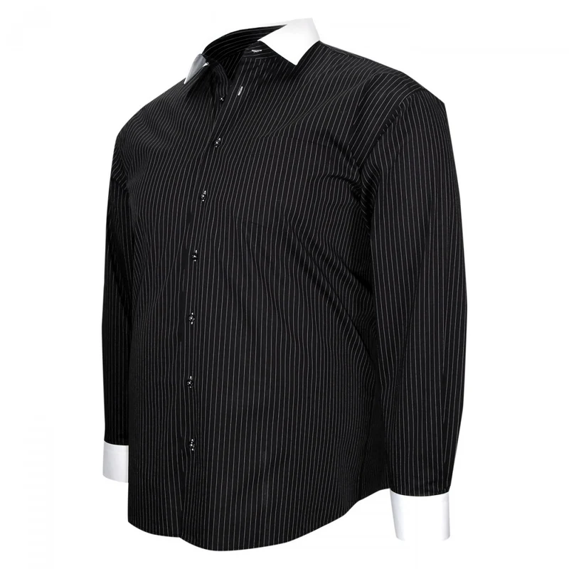 Chemise homme grande taille repassage facile coupe droite BORSALO Doublissimo