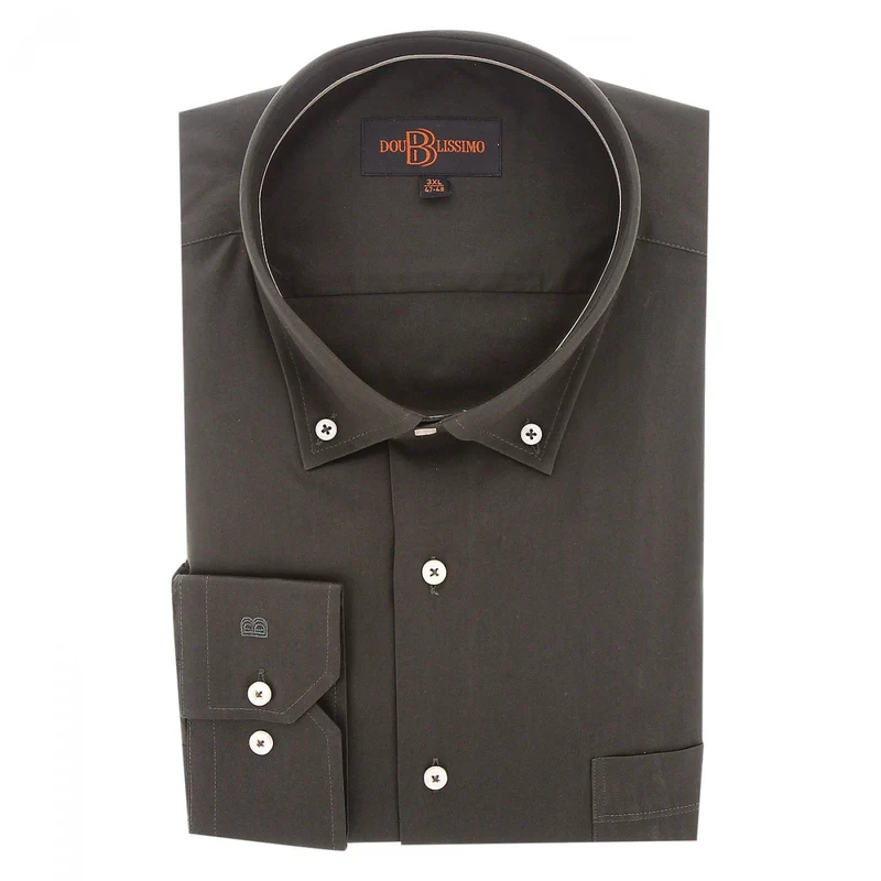 Chemise homme grande taille repassage facile coupe droite COLBO Doublissimo