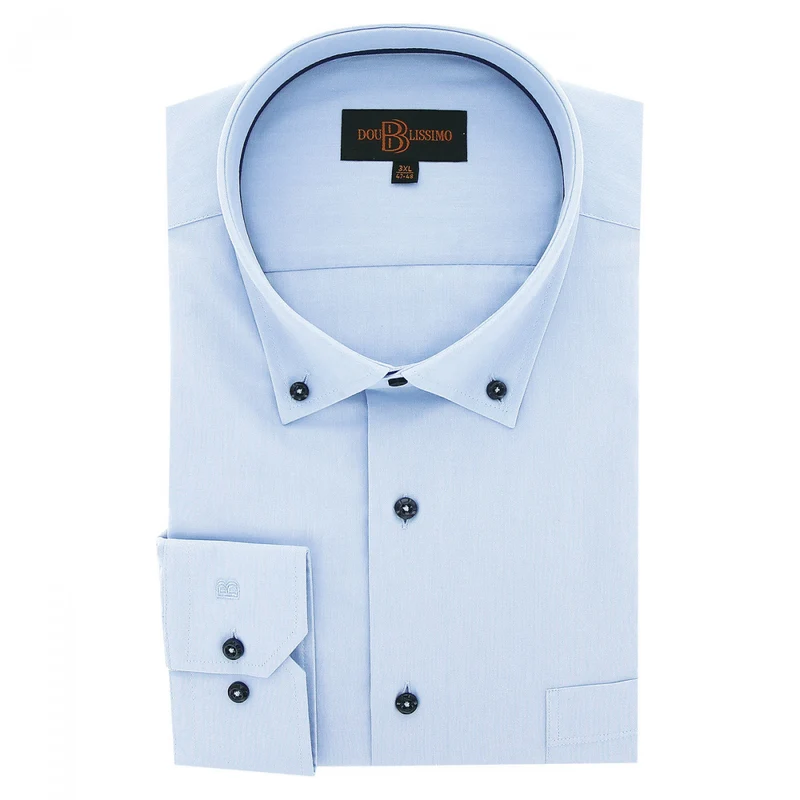 Chemise homme grande taille repassage facile coupe droite COLBO Doublissimo