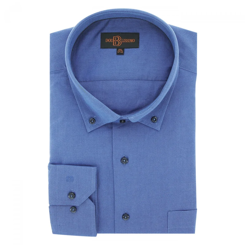 Chemise homme grande taille repassage facile coupe droite COLBO Doublissimo