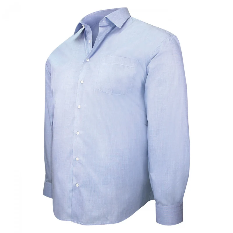 Chemise homme grande taille repassage facile coupe droite FIFI Doublissimo