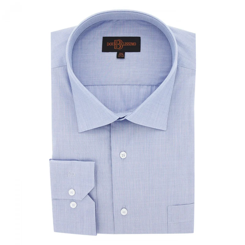 Chemise homme grande taille repassage facile coupe droite FIFI Doublissimo