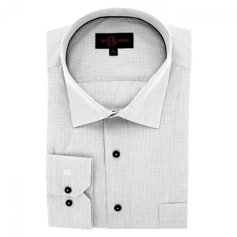 Chemise homme grande taille repassage facile coupe droite MIDDO Doublissimo