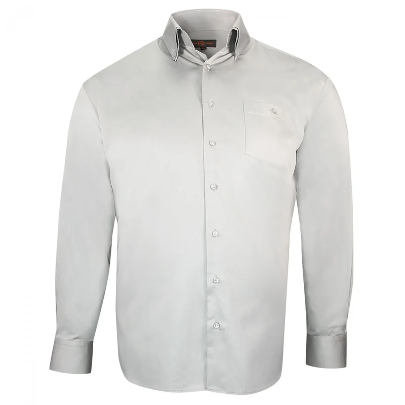 Chemise homme grande taille double col repassage facile coupe droite COLBUNI Doublissimo