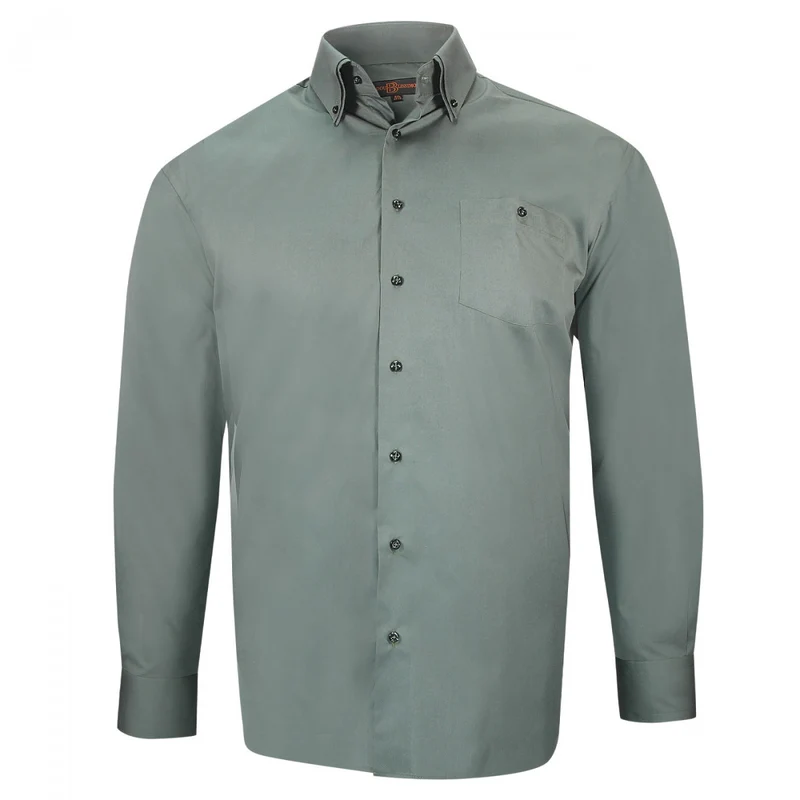 Chemise homme grande taille double col repassage facile coupe droite COLBUNI Doublissimo