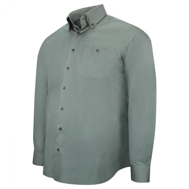 Chemise homme grande taille double col repassage facile coupe droite COLBUNI Doublissimo