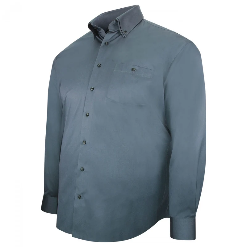 Chemise homme grande taille double col repassage facile coupe droite COLBUNI Doublissimo