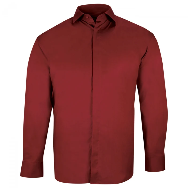 Chemise homme grande taille habillée gorge cachée coupe droite CACHET Doublissimo
