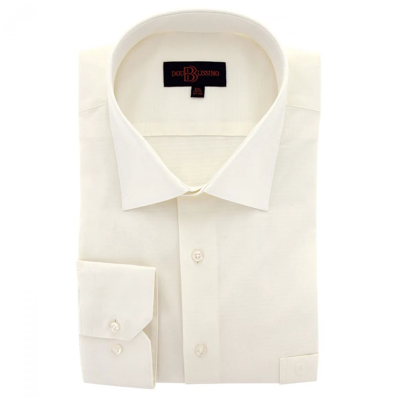 Chemise homme grande taille tissus armuré coupe droite DUOMO Doublissimo