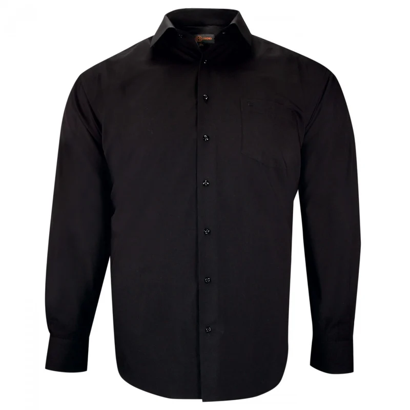 Chemise homme grande taille unie coupe droite LISIO Doublissimo