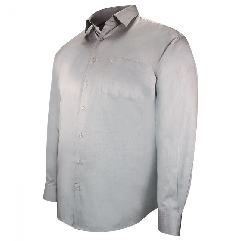 Chemise homme grande taille unie coupe droite LISIO Doublissimo