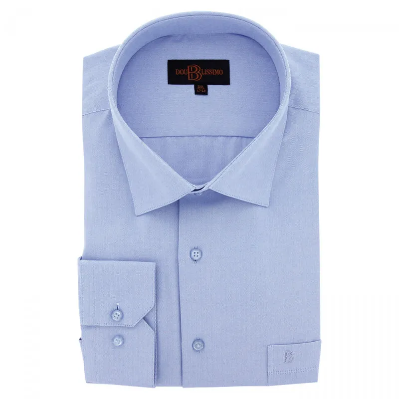 Chemise homme grande taille tissus chevron coupe droite SPINADI Doublissimo