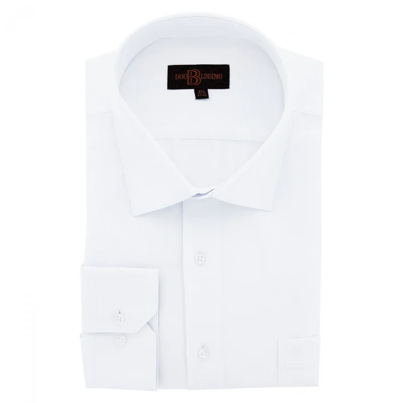 Chemise homme grande taille tissus premium armuré coupe droite BASTINI Doublissimo