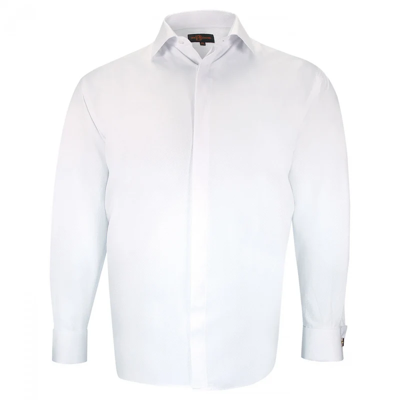Chemise homme grande taille tissus premium armuré coupe droite NOZZE Doublissimo