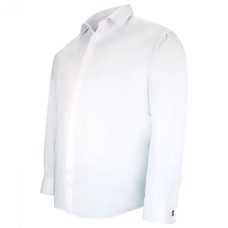 Chemise homme grande taille tissus premium armuré coupe droite NOZZE Doublissimo