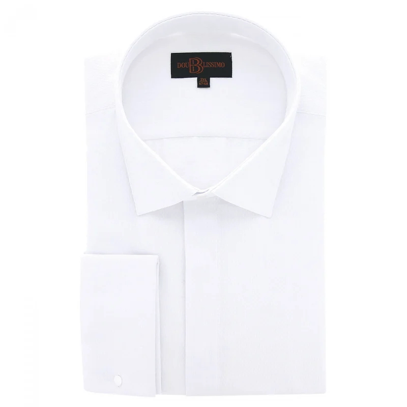 Chemise homme grande taille tissus premium armuré coupe droite NOZZE Doublissimo