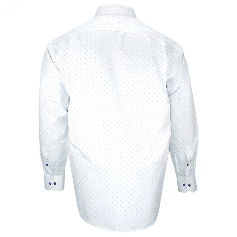 Chemise homme grande taille tissus à motifs coupe droite FRECCIA Doublissimo