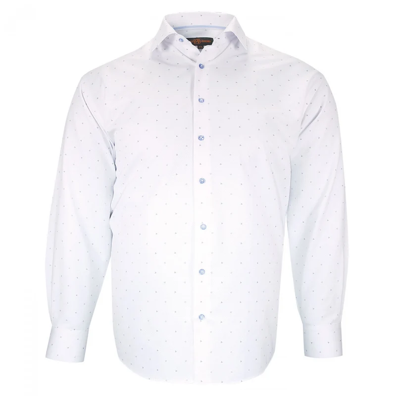 Chemise homme grande taille tissus à motifs coupe droite FURTIVO Doublissimo