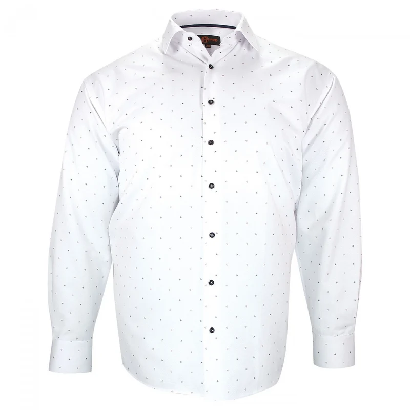 Chemise homme grande taille tissus à motifs coupe droite FURTIVO Doublissimo
