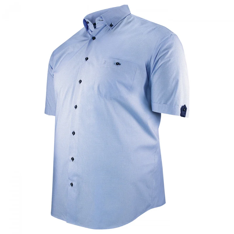 Chemise homme grande taille à motifs vichy coupe droite PIASTRE Doublissimo
