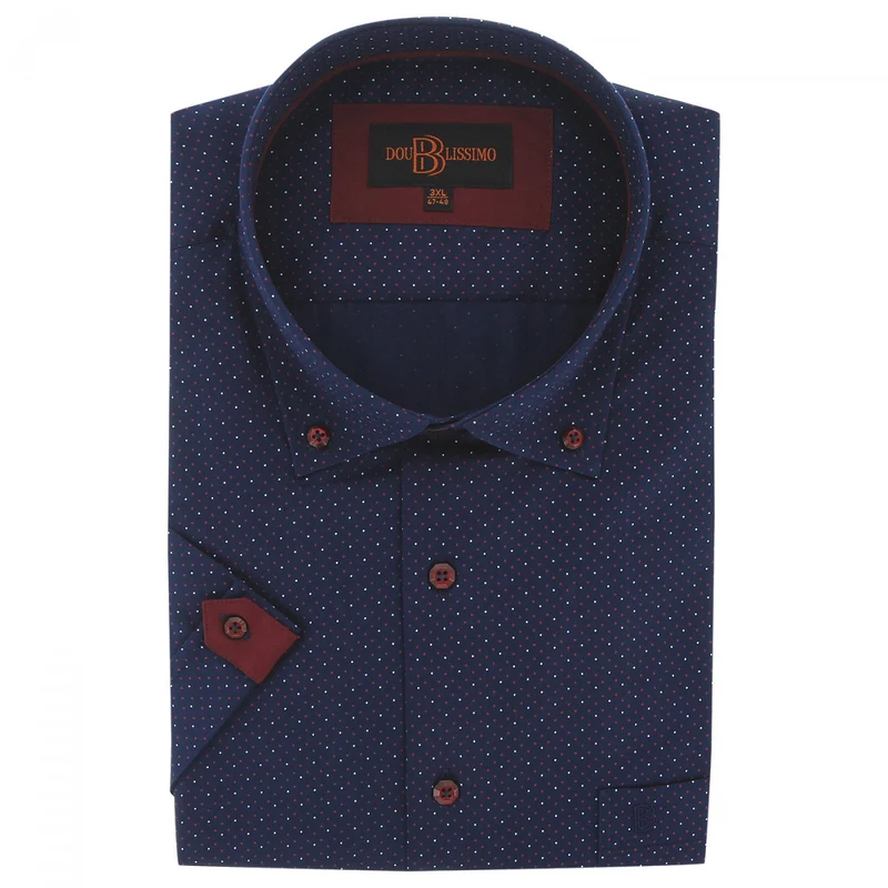 Chemise homme grande taille motifs à pois coupe droite FESTE Doublissimo