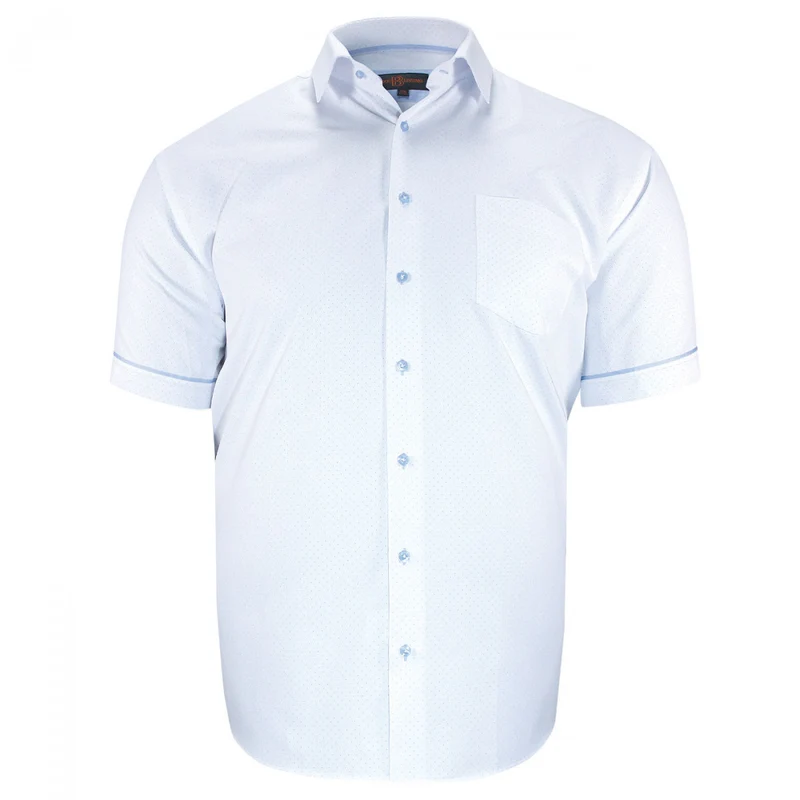 Chemise homme grande taille motifs à pois coupe droite PICCOLI Doublissimo