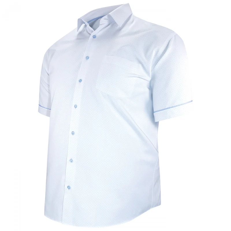 Chemise homme grande taille motifs à pois coupe droite PICCOLI Doublissimo