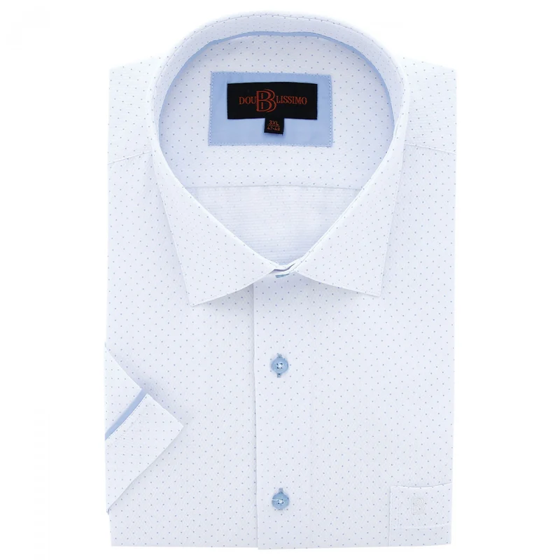 Chemise homme grande taille motifs à pois coupe droite PICCOLI Doublissimo