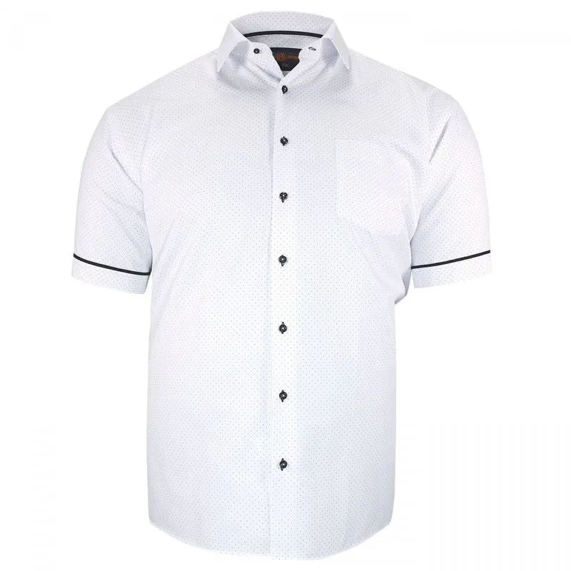 Chemise homme grande taille motifs à pois coupe droite PICCOLI Doublissimo