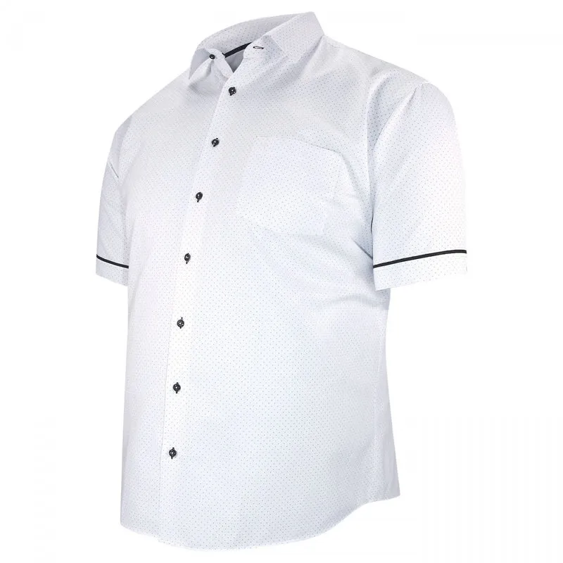 Chemise homme grande taille motifs à pois coupe droite PICCOLI Doublissimo
