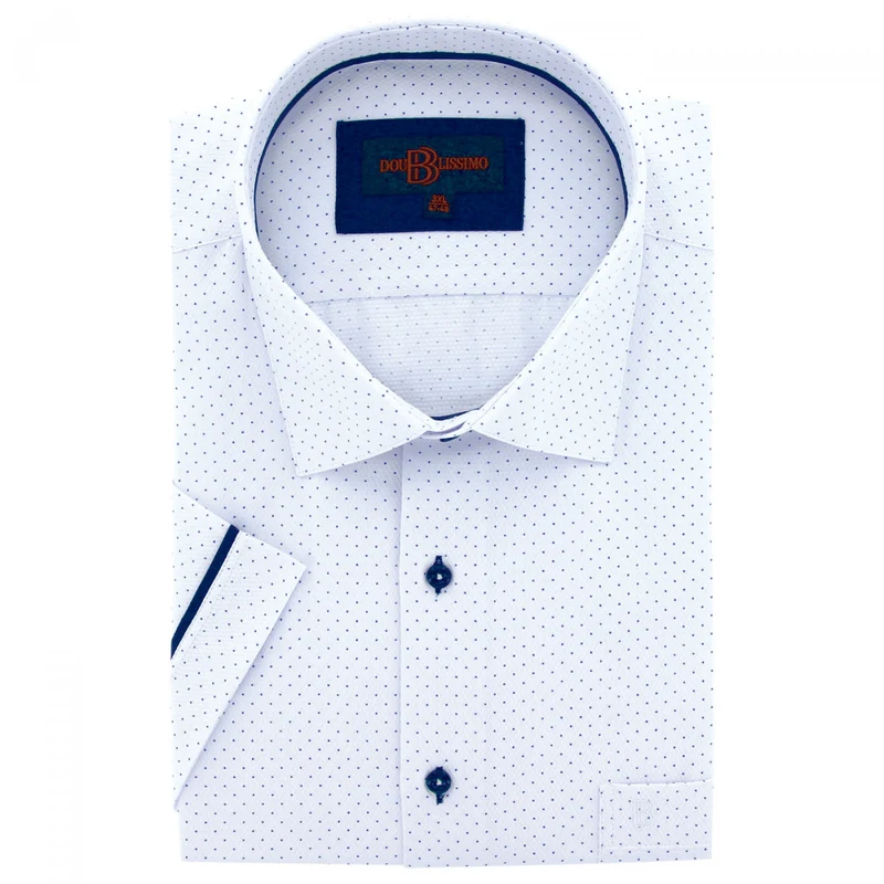 Chemise homme grande taille motifs à pois coupe droite PICCOLI Doublissimo